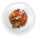 Baked Potato With Cheese & Coleslaw 